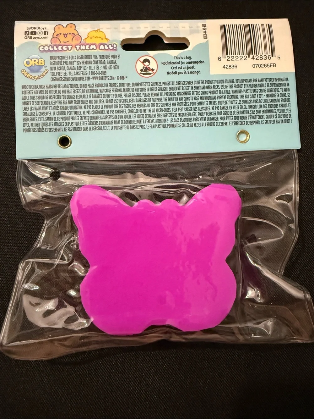 Taba-licious Holographic Purple Butterfly Pop Toy — Sensory Fidget